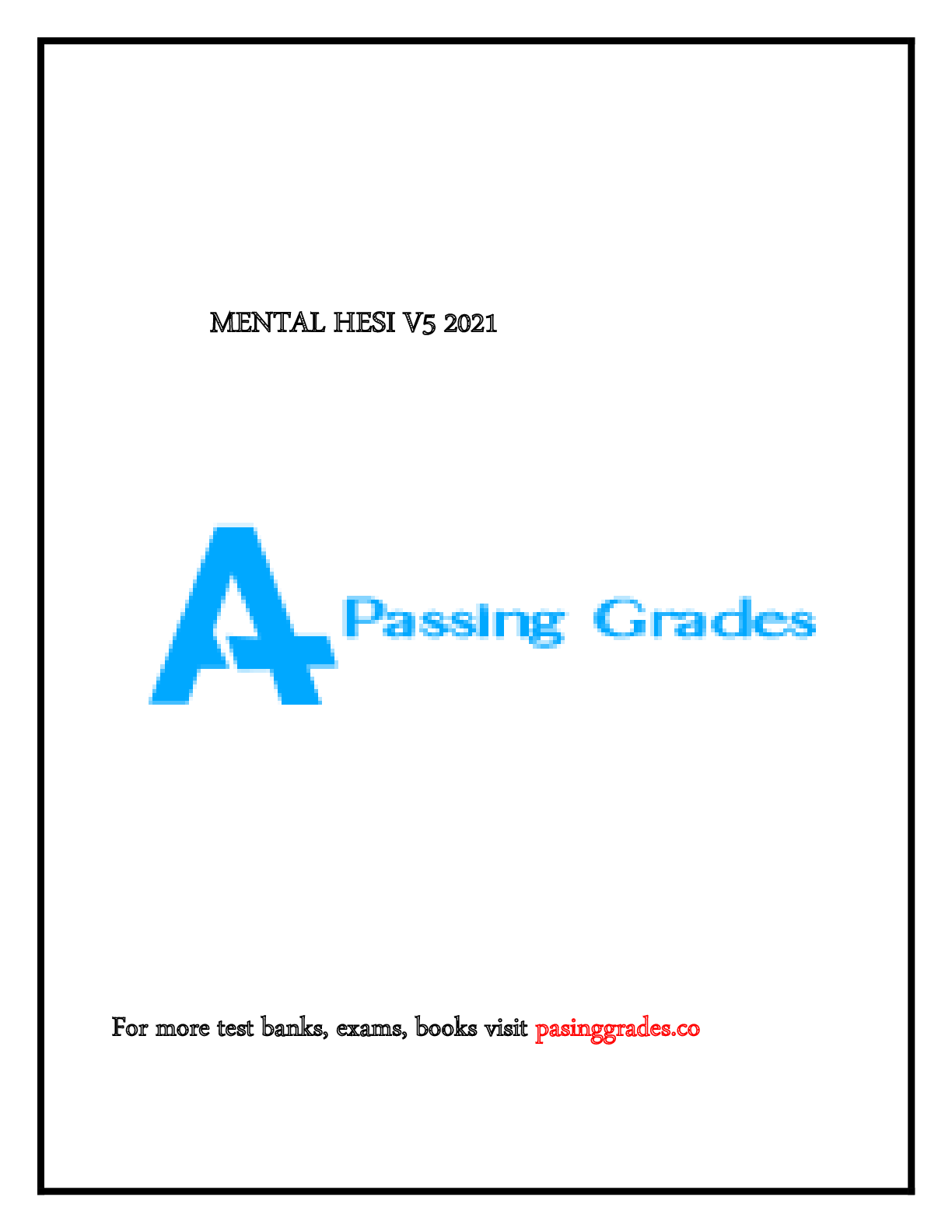 Preview image for MENTAL HESI V5 2021